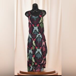 H&M Blue and Red Sleeveless Sundress Maxi